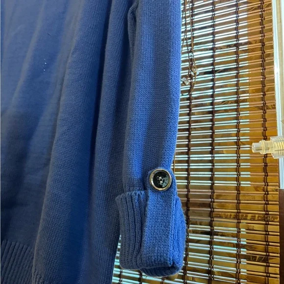 Karen Scott Purple Knit Sweater Silver Button Detail Women’s XL - Picture 6 of 11